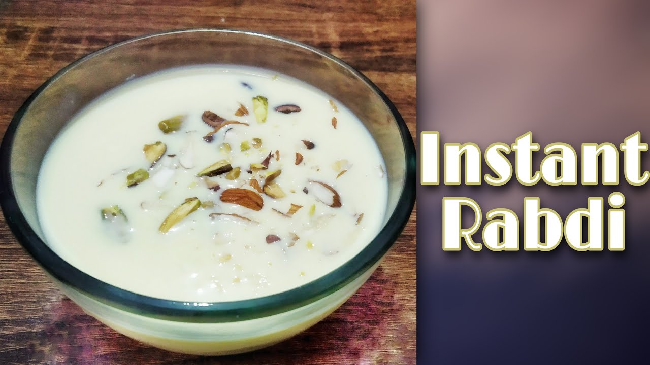 INSTANT RABDI WITH CONDENSED MILK YouTube