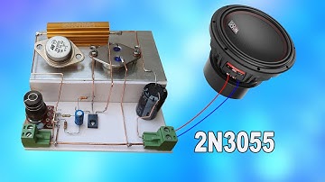 Diy powerful Class-A amplifier with BD139, 2N3055 transistors, simple circuit