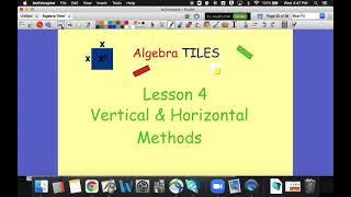 Using Algebra Tiles to Add and Subtract Polynomials