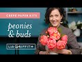 Crepe paper peony flower kit full tutorial