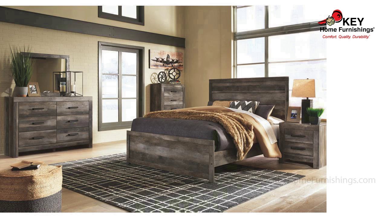 Ashley Wynnlow Queen Panel Bed B440QPB | KEY Home