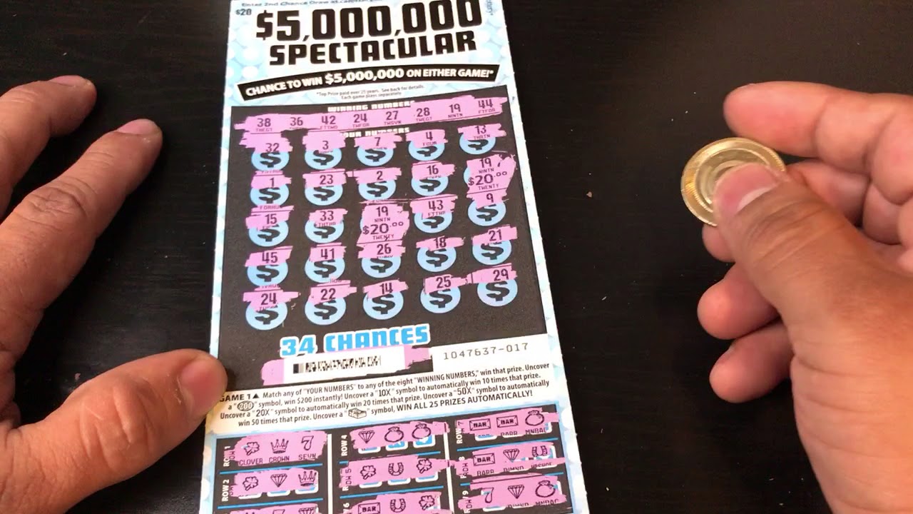 A Missed Win!! On 5,000,000 Spectacular Ticket! CA Lotto Scratcher