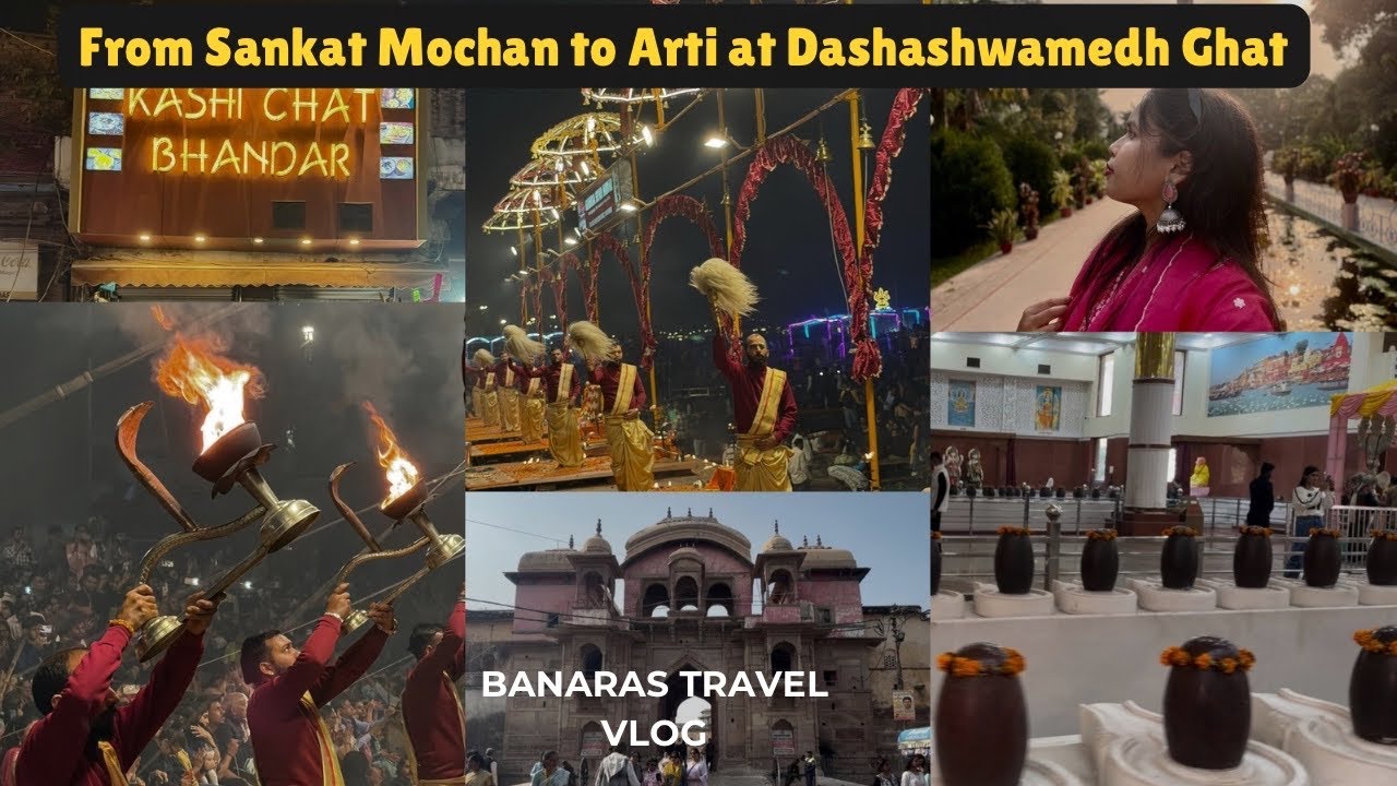 Banaras Sarnath,Ramnagar Fort,Durga Temple,Sankat Mochan|Dashashwamedh Ganga Aarti/Travel Vlog 2025
