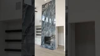 Celebrity Modern Large-Format Porcelain Fireplace Wealth