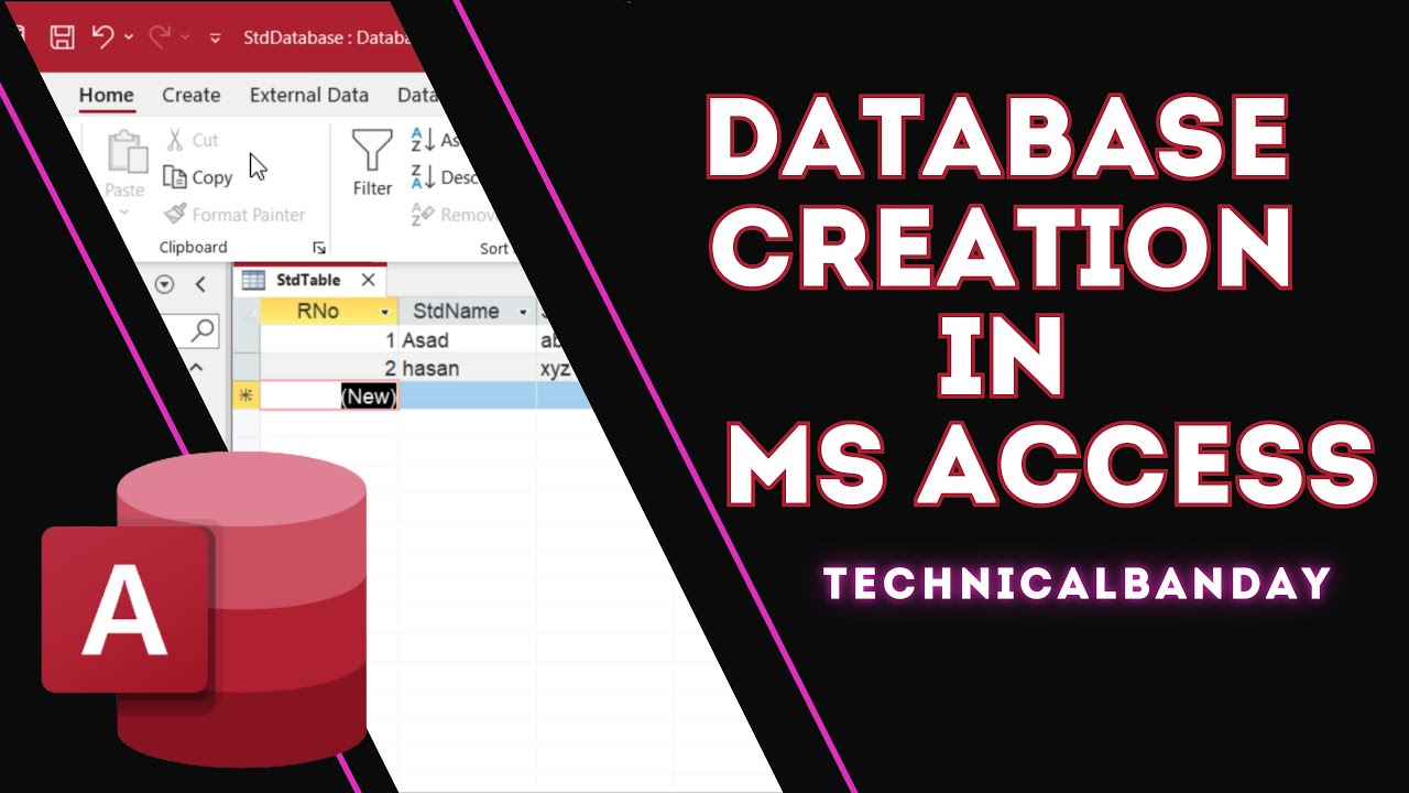 How to Create Database in MS Access | Step-by-Step Tutorial (Beginners ...