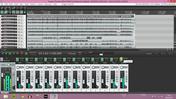Mixed song vs Unmixed song - Comparison.