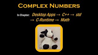 C++: Complex Numbers