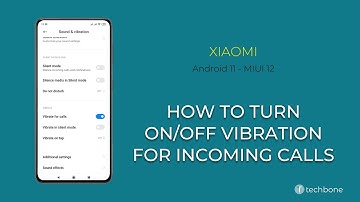 How to Turn On/Off Vibration for incoming Calls - Xiaomi [Android 11 - MIUI 12]