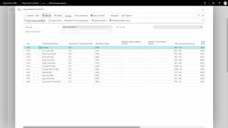 Changing Matrix Viewing the same lines - Master Data in Dynamics 365 Business Central