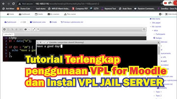 menggunakan VPL (Virtual Programing Lab) moodle beserta menginstal VPL Jail Server menggunakan VPS