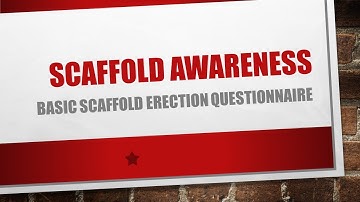 BASIC SCAFFOLD QUESTIONNAIRE - HOW MUCH MUCH YOU SCORE ????? - TECHTALK WITH KAPTAN