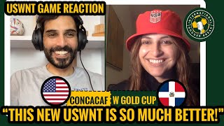 Brand NEW USWNT shines in CONCACAF W Gold Cup Opener! | USA vs DOMINICAN REPUBLIC Game Reaction