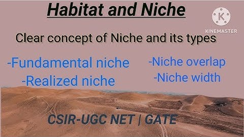 Habitat and niche | fundamental and realized niche |csir-ugc net life science june 2024 |Ecology