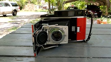 Polaroid 110A/B with Fuji 210 Instax Wide Film Back