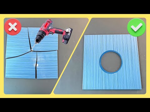 Genius ideas 💡How To Cut A Floor Tile Circle ✅ How To Drill Into A Tile Wall Without Cracking It