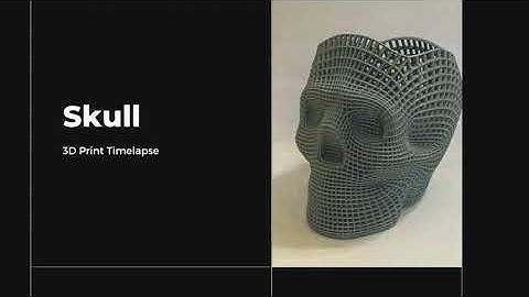 3D Printed Skull (Timelapse). #HomeDecor #Timelapse #3DPrinted #Gothic