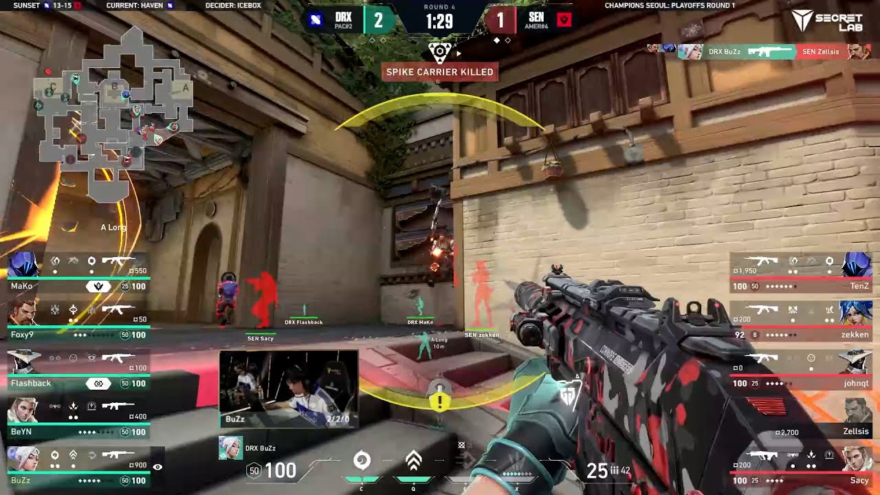 DRX BuZz’s insane 3k while being stunned vs SEN | VCT Champions Seoul 2024