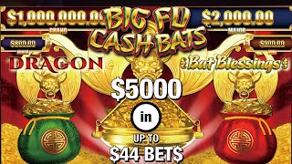 $5000 in & Spins up to $44 Max Bet! 🦇 Big Fu Cash Bats  ~ Dragon & Bat Blessings! Did it pay off?