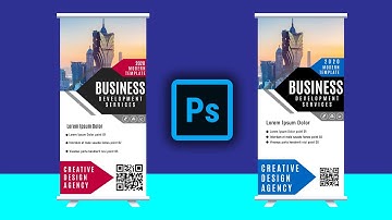 Eye Catching Professional Roll Up Banner Design - Photoshop Tutorial