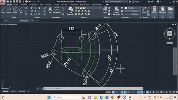 Autocad 2d drawing exercises in hindi, autocad tutorial, autocad basics, practice drawing autocad