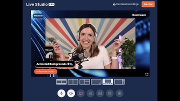 How to add animated backgrounds to live streams