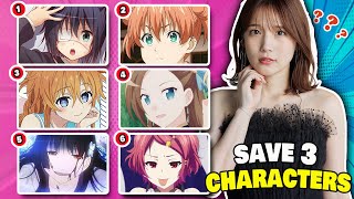 : SAVE THREE ANIME CHARACTER FOR EACH VOICE ACTOR  | Anime Quiz