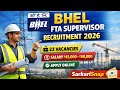 BHEL FTA Supervisor Recruitment 2026 🔥 Diploma Govt Job | ₹48,000 Salary | Apply Online Full Details
