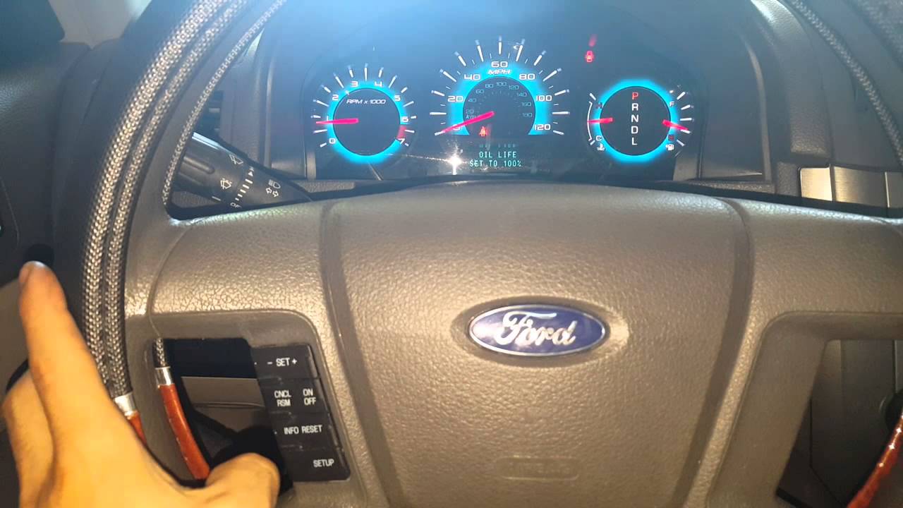 ford fusion 2012 how to reset oil light - YouTube