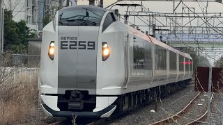 【列車番号】4005M  E259系横クラNe013編成  #特急しおさい5号銚子行 飯岡駅付近撮影※倉橋駅寄り撮影