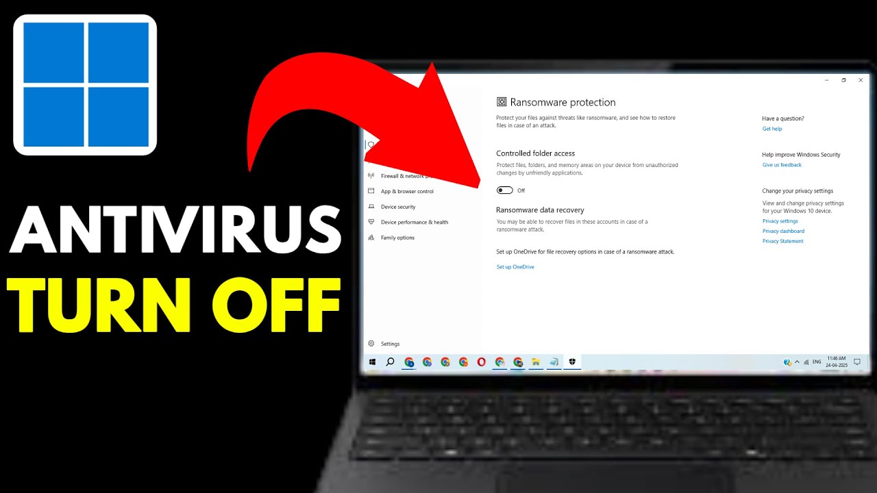 How to Completely Turn Off Windows Antivirus in Windows 11 | Disable ...