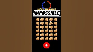 FIND THE ODD EMOJI OUT #howgoodareyoureyes #puzzlegame #emojichallenge #spotthedifference #quiz