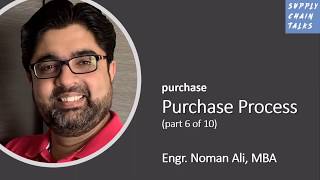 Purchase Process - purchase | episode 6 of 10 | Supply Chain Talks | procurement