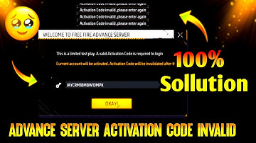 How to Solve Advance Server Activation code invalid 😒😒