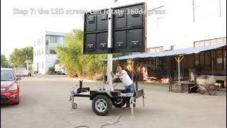 4sqm mobile LED trailer #outdoor #billboard #events #leddisplay #mobile #ledtrailer#ooh#ledscreen