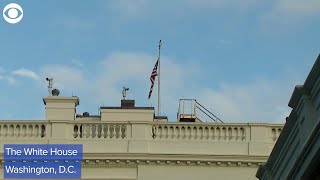 WEB EXTRA: The White House Flag Lowered To Half-Staff For COVID Victims Web Extra Flags At Half Staff For Covid 19 Victims