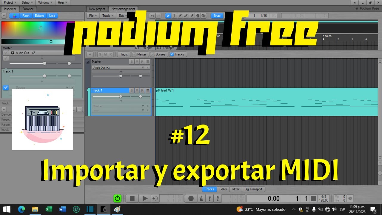Podium Free | #12. Importar y exportar MIDI [Curso en español] - YouTube