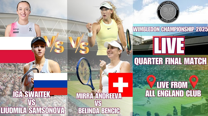 LIVE WIMBLEDON CHAMPIONSHIP 2025 || LIVE MEN'S & WOMEN'S  QUARTER FINAL MATCH  ALL COURTS MATCHES ||