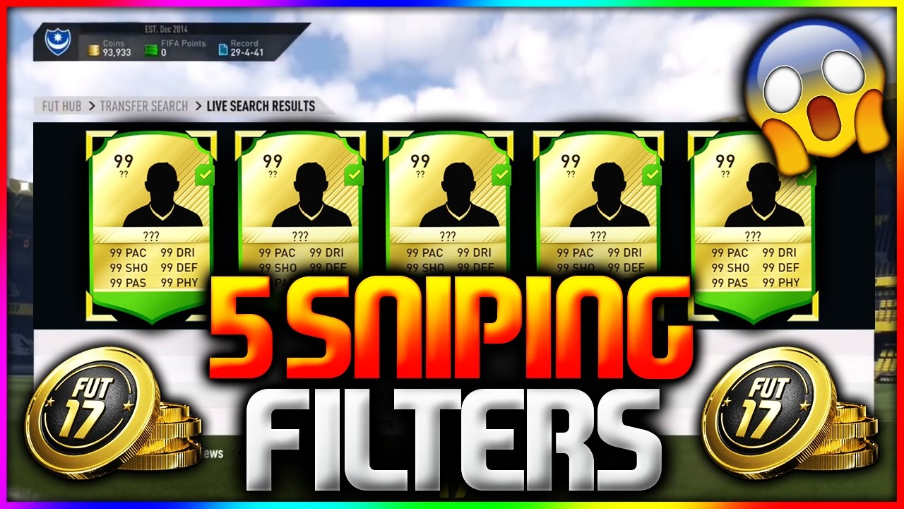 FIFA 17 | 5 SNIPING FILTERS YOU NEED TO TRY - FIFA 17 BEST SNIPING FILTERS (FIFA 17 SNIPING FILTERS)