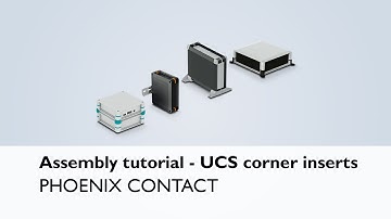 UCS corner inserts – How to assemble the corner inserts of the enclosure system