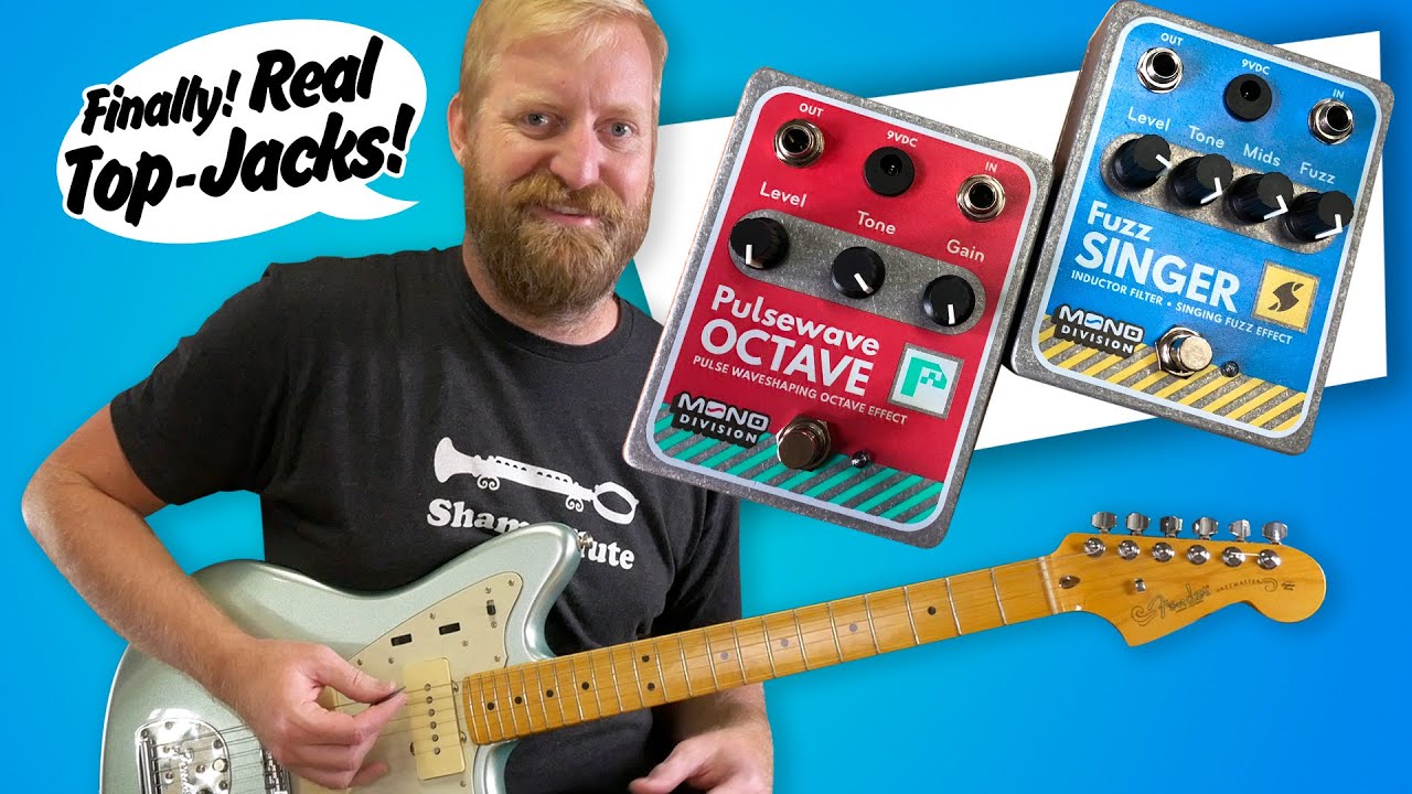 PEDALS WITH REAL TOP-JACKS!!! - Unboxing MONO Division pedals