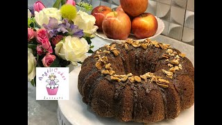 PASTEL DE MANZANA CON NUEZ Y GLASEADO DE CANELA / ANGELICAKES DESSERTS