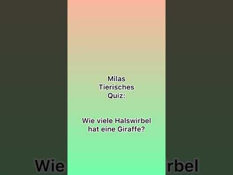 Video: Wie viele Halswirbel?