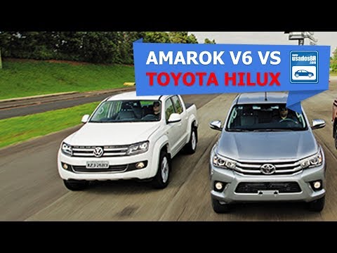 Teste de Arrancada - VW Amarok V6 2018 vs Toyota Hilux