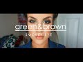 Green & Brown Smokey Eye