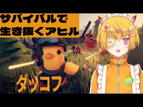 【Escape from Duckov】話題の ダッコフ🐥アヒルなのに本格PVE見下ろし型脱出シューターをサバイバルで挑戦コフ🐥【ダッコフ/Vtuber】