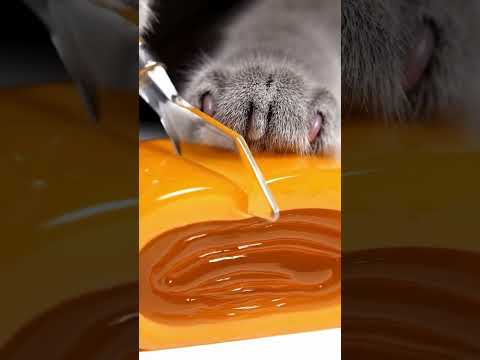 【ASMR】猫がガラスの玉子寿司を切る音(音フェチ)