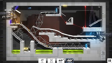 Bridge Constructor Portal Level 28