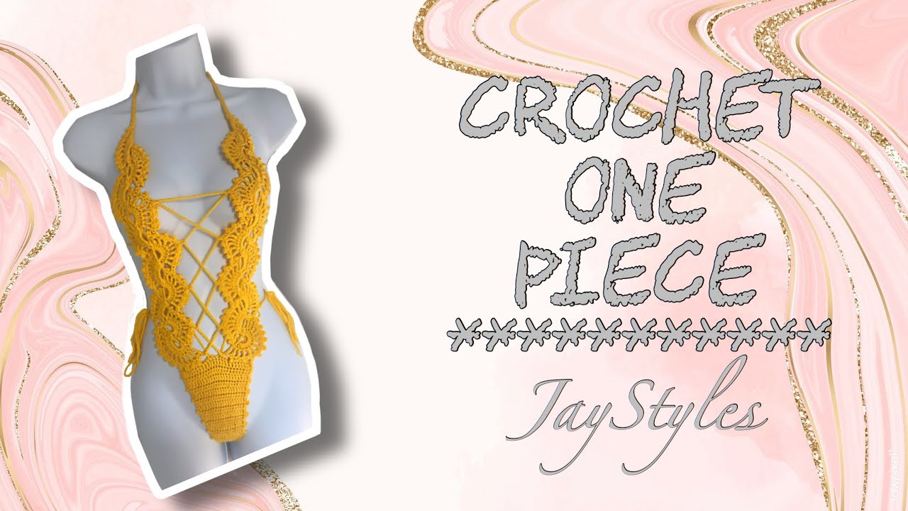 CROCHET ONE PIECE | CROCHET LACE TAPE BIKINI
