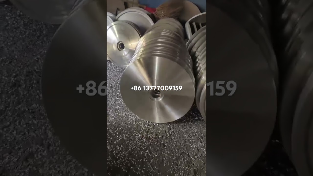 Aluminum flange to warp knitting beams 