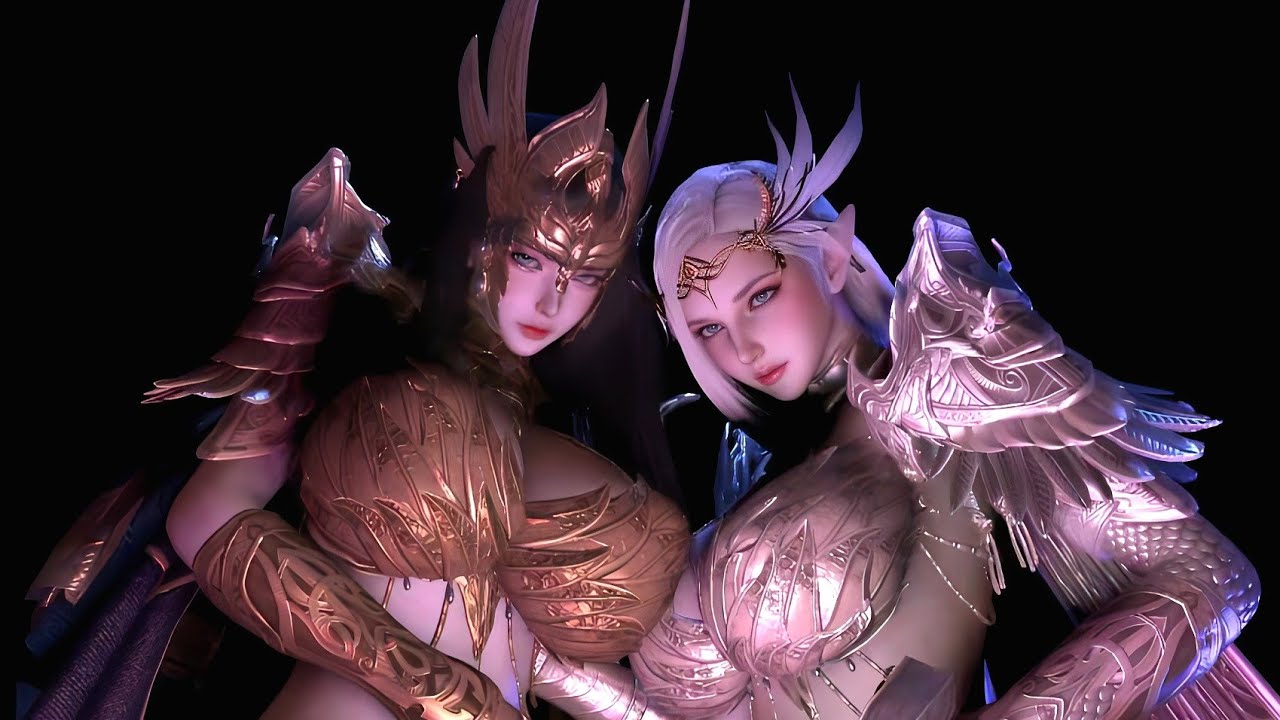Vam3d _ Two Beautiful Holy Maiden Goddess 🥵 From Heaven Playing Good| Virt A Mate 3d 